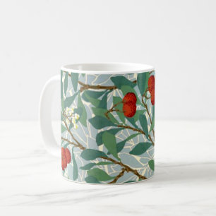 Morris - Arbatus, berry red and turquoise, Coffee Mug