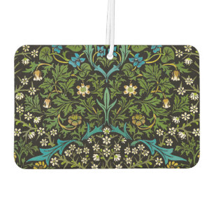 Morris Black Background Vintage Blackthorn Pattern Air Freshener