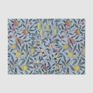 Morris Blue Background Antique Pomegrana Pattern Tissue Paper