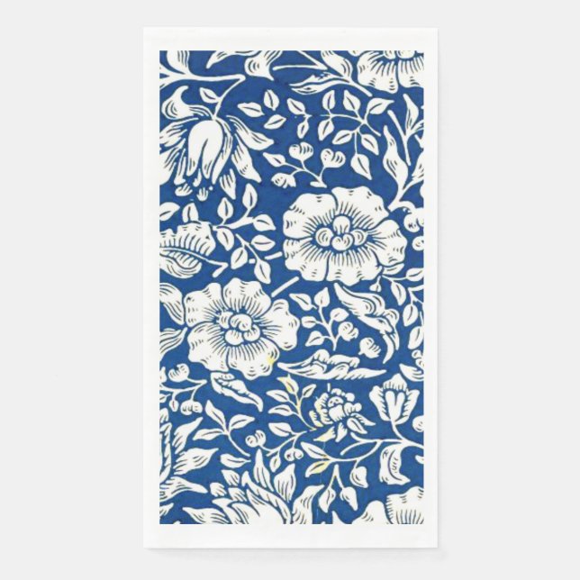 Morris - Blue Mallow Napkin (Front)