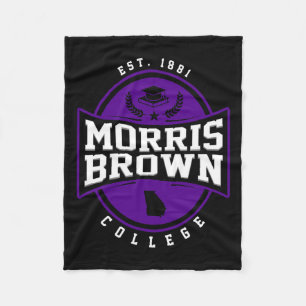 Morris Brown College Arch Vintage Design Retro Men Fleece Blanket