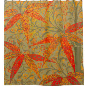 Morris & Co. Bamboo Pattern Godwin Orange & Sage