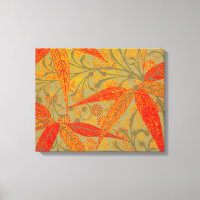 Morris & Co. Bamboo Pattern Godwin Orange & Sage