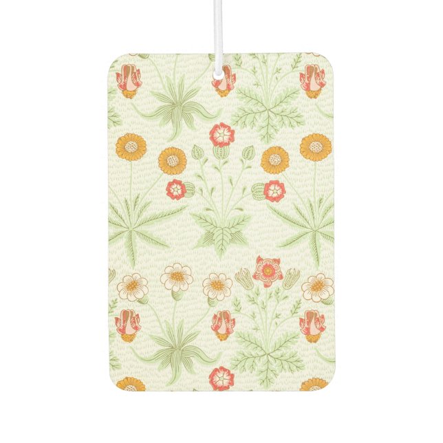 Morris Daisy, Classic Victorian Floral Pattern Air Freshener (Front)