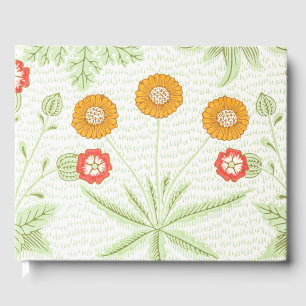 Morris Daisy, Classic Victorian Floral Pattern Guest Book