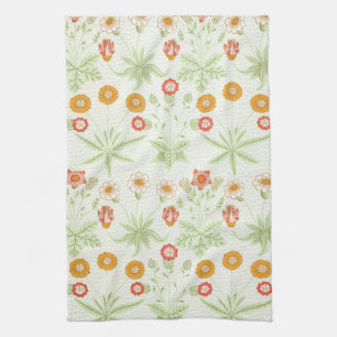 Morris Daisy, Classic Victorian Floral Pattern Kitchen Towel