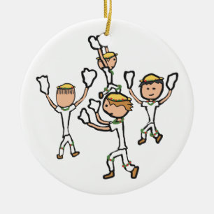 Morris Dancing Ceramic Ornament