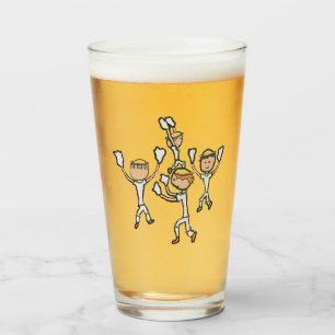 Morris Dancing Glass