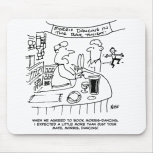 Morris Dancing in Pub. Traditional Morris Dancing Mouse Pad