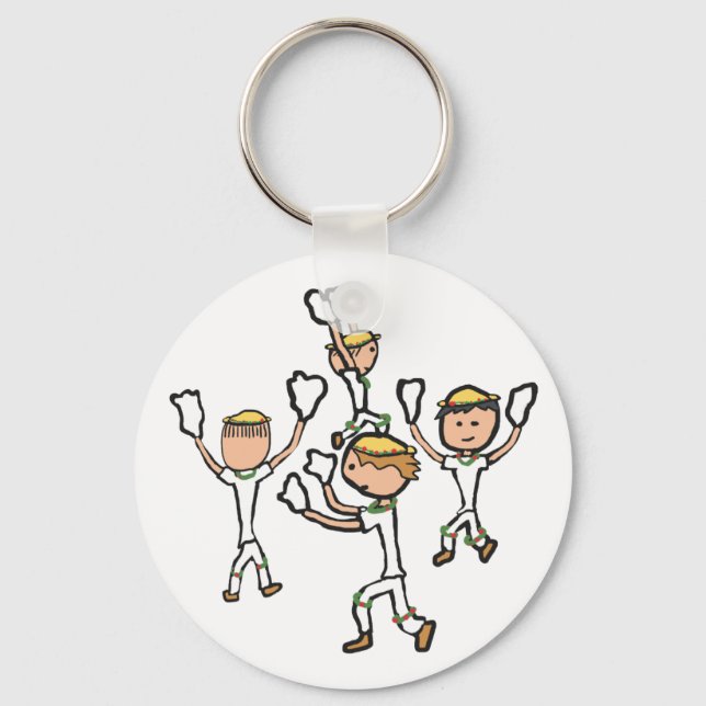 Morris Dancing Keychain (Front)