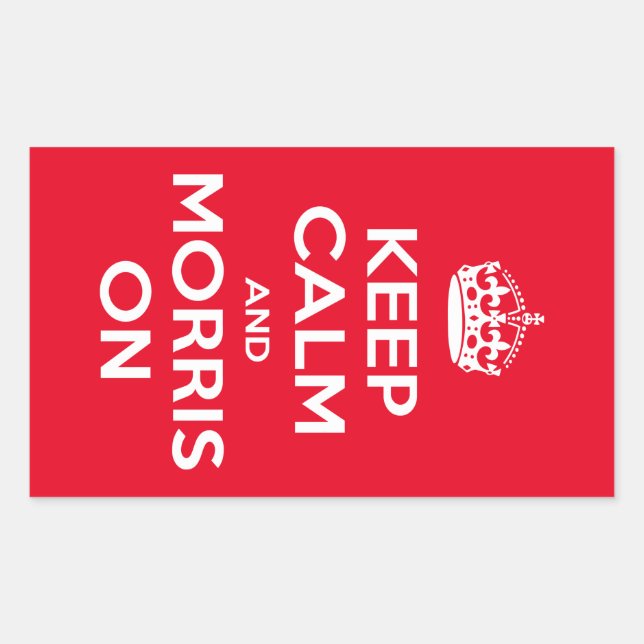 Morris Dancing Sticker (Front)