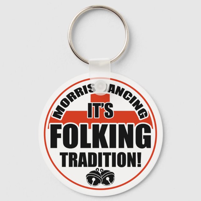 Morris Dancing Tradition Keychain (Front)