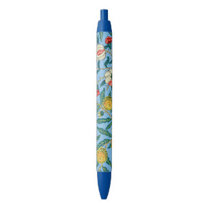 Morris - Four Fruits, popular pattern, Black Ink Pen