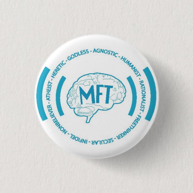 Morris Freethinkers 1 Inch Round Button (Front)