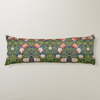 Morris inspired art pattern art nouveau body pillow