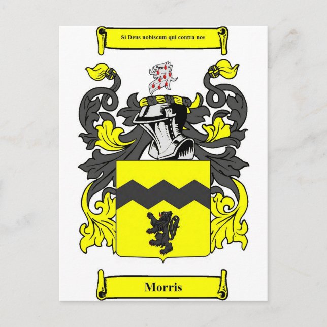Morris (Irish) Coat of Arms Postcard (Front)