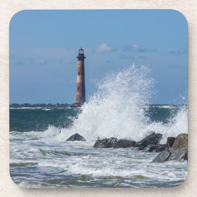 Morris Island Lighthouse Splash Coaster (Front)