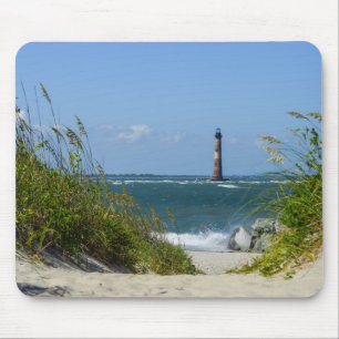 Morris Island Lighthouse Walkway Mouse Pad