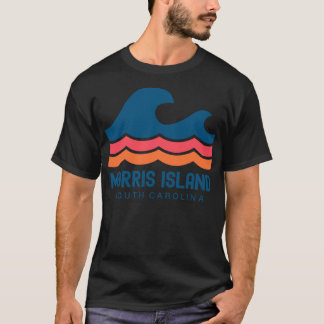 Morris Island South olina Vintage Wave T-Shirt
