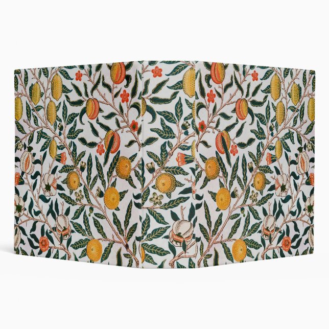 Morris Light Background Antique Pomegrana Pattern Binder (Background)