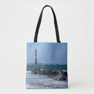 Morris Lighthouse Folly Beach Tote Bag