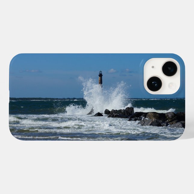 Morris Lighthouse Splash iPhone Case (Back (Horizontal))