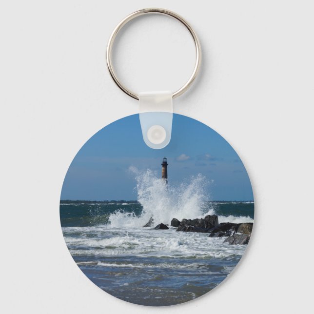 Morris Lighthouse Splash Keychain (Front)