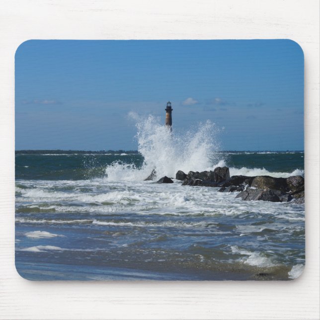 Morris Lighthouse Splash Mouse Pad (Front)
