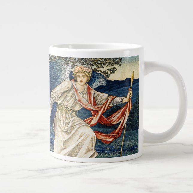 Morris Love Leading the Pilgrim: Tapestry Design Large Coffee Mug (Right)