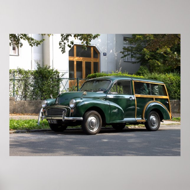 Morris Minor 1000 Traveller Poster (Front)
