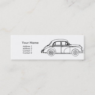 Morris Minor business card