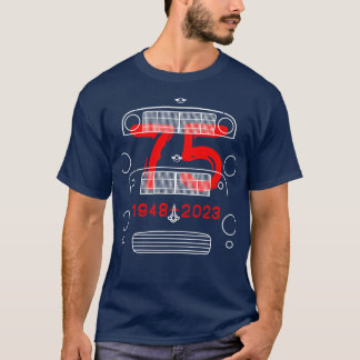 Morris Minor classic cars evolution 75th anniversa T-Shirt