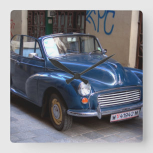 Morris Minor Convertible Tourer Square Wall Clock