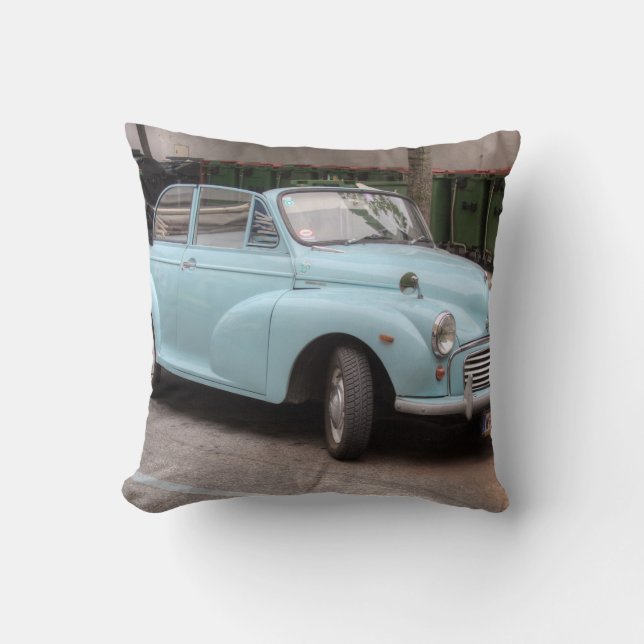 Morris Minor Convertible Tourer Throw Pillow (Front)