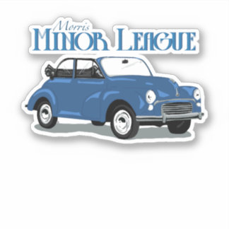 Morris Minor - Minor League - autocollant classiqu