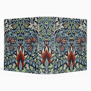 Morris Navy Blue Snakeshead Floral Wallpaper Binder