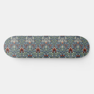 Morris Navy Blue Snakeshead Floral Wallpaper Skateboard