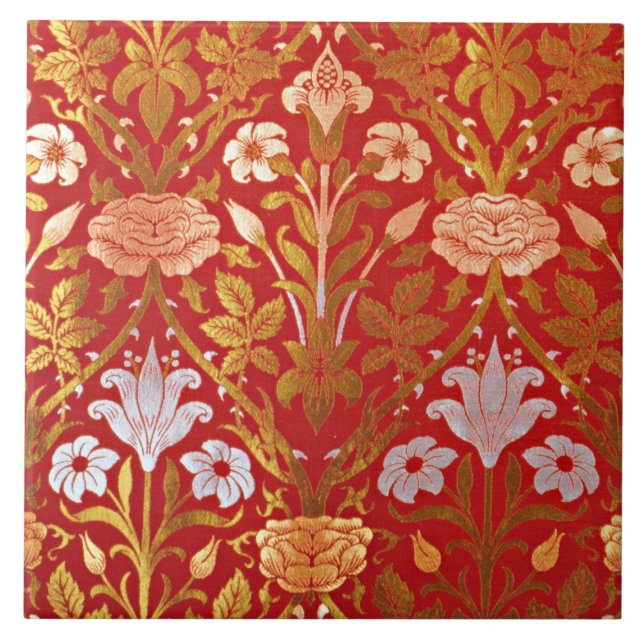 Morris - Rose and Lily Tile (Front)