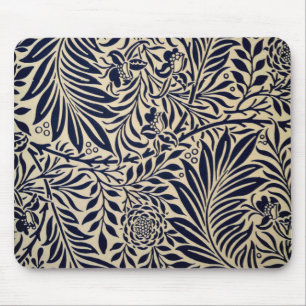 Morris - Spray - Navy Blue Mouse Pad