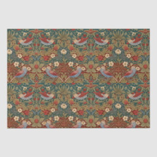 Morris - Strawberry Thief  #2 Floral Pattern  Tissue Paper