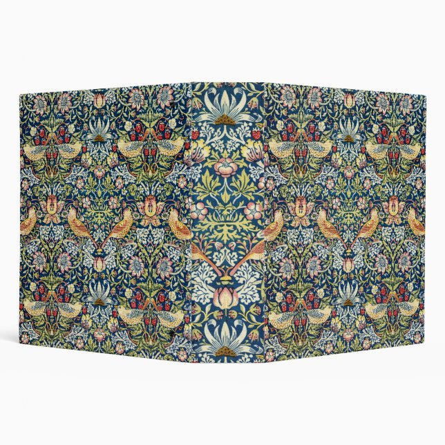 Morris - Strawberry Thief Bird & Floral Pattern Binder (Background)