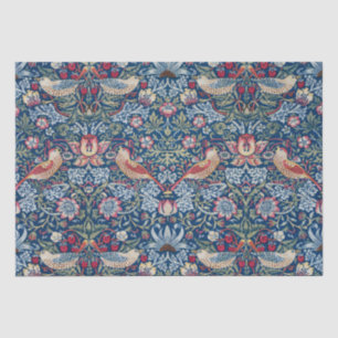 Morris Strawberry Thief Classic Indigo Blue Fine Tissue Paper