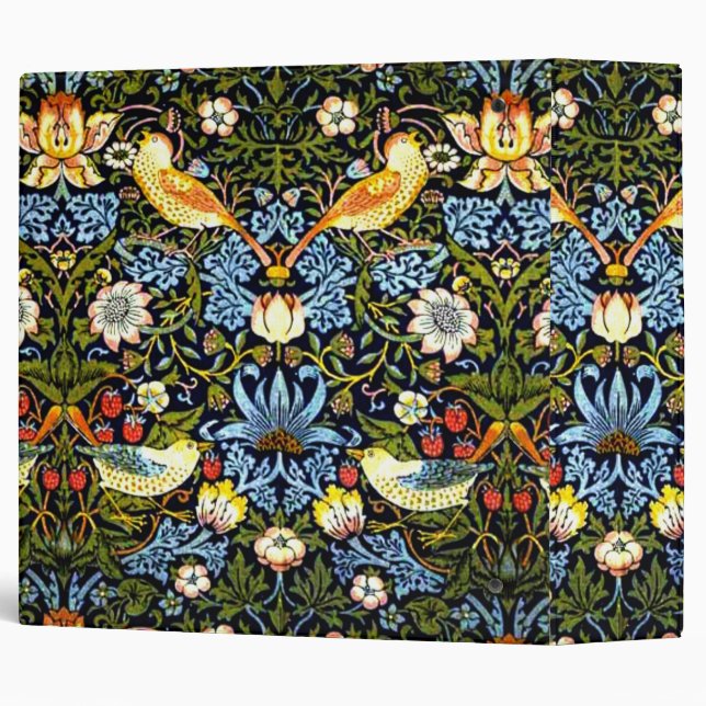 Morris - Strawberry Thief, famous pattern, Binder (Back/Spine)