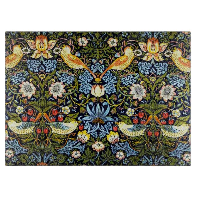 Morris - Strawberry Thief, famous pattern Cutting Board (Front)
