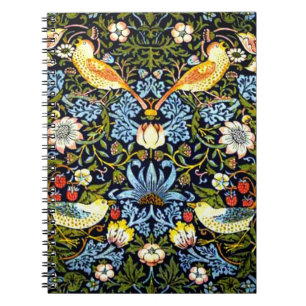 Morris - Strawberry Thief, famous pattern,  Notebook