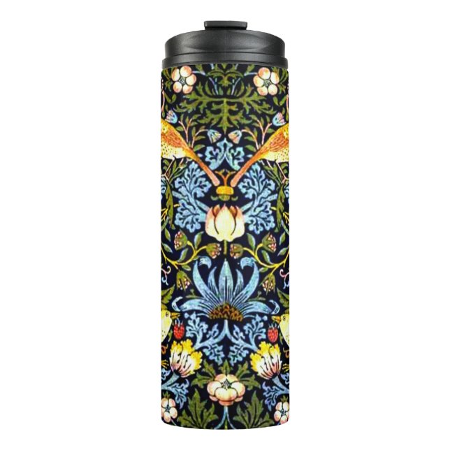 Morris - Strawberry Thief, famous pattern Thermal Tumbler (Front)
