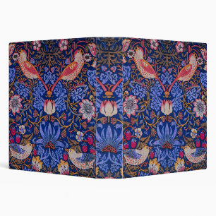 Morris Strawberry Thief Lavender Purple Rose Art Binder
