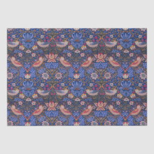 Morris Strawberry Thief Lavender Purple Rose Art Tissue Paper