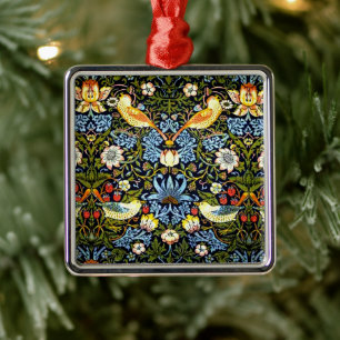Morris - Strawberry Thief Metal Ornament