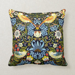 Morris - Strawberry Thief Throw Pillow